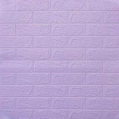 Самоклеющиеся 3D панель Sticker wall под кирпич Светло-фиолетовый 700x770x3мм SW-00000574