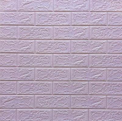 Self-adhesive 3D panel Sticker wall brick effect Light purple 700x770x5mm SW-00000083