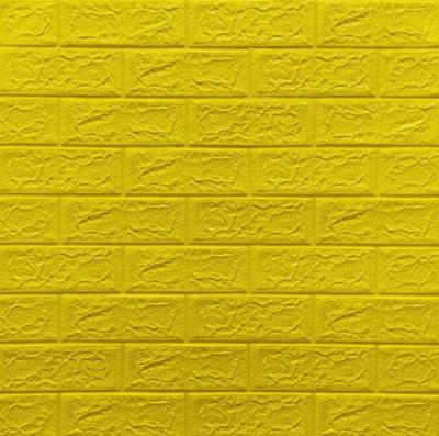 Self-adhesive 3D panel Sticker wall brick effect Yellow 700x770x5mm SW-00000146