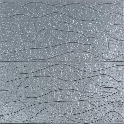 Самоклеюча 3D панель Sticker wall Silver 700*700*6мм (D) SW-00001951