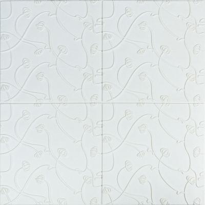 Самоклеющиеся 3D панель Sticker wall White 700*700*6мм (D) SW-00001958