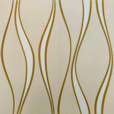 Self-adhesive 3D panel Sticker wall Golden waves 194 SW-00000766