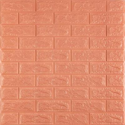 Самоклеющиеся 3D панель Sticker wall 700х770х7мм под кирпич кофе с молоком SW-00001800