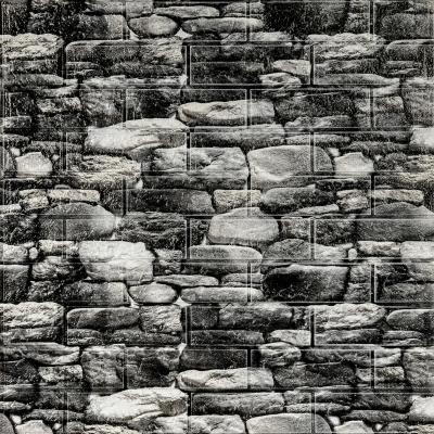 Самоклеющиеся 3D панель Sticker wall Екатеринославский 40 Под черный камень SW-00000483