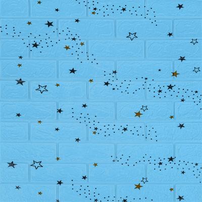 Самоклеющиеся 3D панель Sticker wall голубые звезды 321 SW-00001342