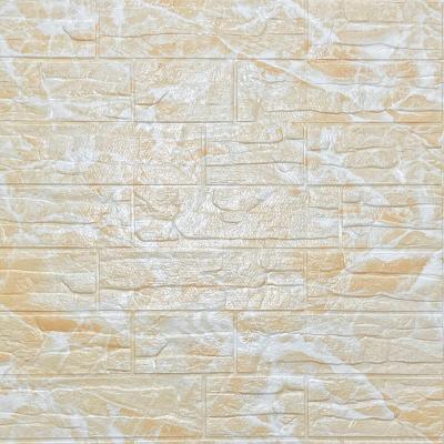 Самоклеющиеся 3D панель Sticker wall под камень 157 Бежевый рваный кирпич SW-00000486