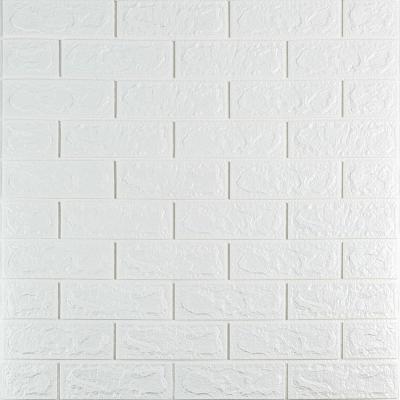Самоклеющиеся 3D панель Sticker wall под кирпич Белый 700x770x5мм SW-00000029