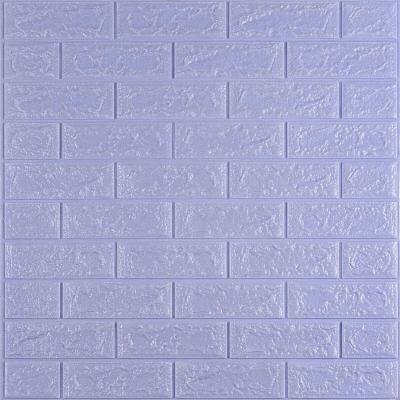 Самоклеющиеся 3D панель Sticker wall под кирпич Светло-фиолетовый 700x770x5мм SW-00000083