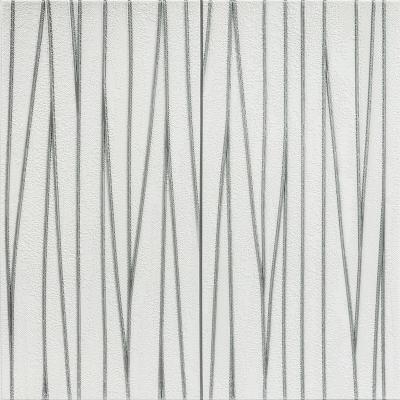 Самоклеющиеся 3D панель Sticker wall серебряные ленты 441 SW-00001185