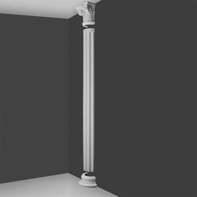 Column assembly Orac Decor Set Half Column Corinthian fluted low