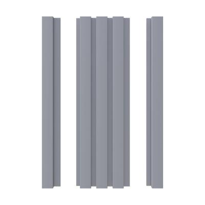 3D MDF Wall Panel Neman 117x2780x12 mm Ultramat Grey