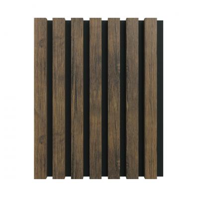 3D acoustic wall panel Neman Stripes 300x17x2780 mm Antique Oak