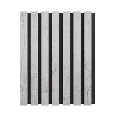 3D acoustic wall panel Neman Stripes 300x17x2780 mm Rustic Blanc