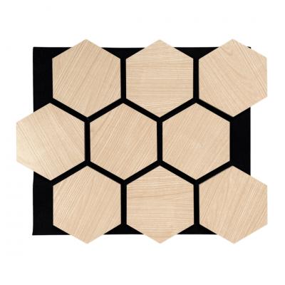 3D acoustic wall panel Neman Honeycomb 300x17x2780 mm Maple
