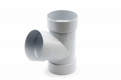 Pipe tee 67° gray 100mm RainWay