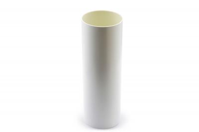 White drain pipe 75mm L=1m RainWay