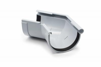 Gutter angle arbitrary external 110-170° gray 130mm RainWay
