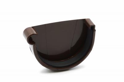 Gutter plug left brown 130mm RainWay