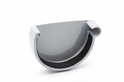 Gutter plug right gray 130mm RainWay