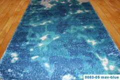 Килим Ворсистий килим Butik 0083-05-mav-blue