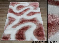 Килим Ворсистий килим Therapy 2225a swhite dpink