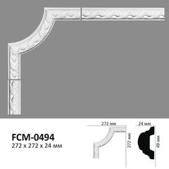 Corner element for moldings Perimeter FCM-0494