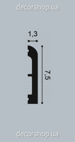 Polyurethane skirting board Orac Decor SX183 Flexi