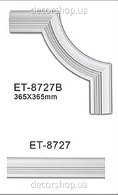 Corner element for moldings Classic Home ET-8727B corner