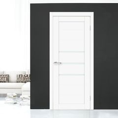 Межкомнатные двери Омис Cortex Deco 06 белый silk matt