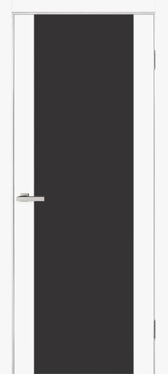 Межкомнатные двери Омис Cortex Gloss белый silk matt triplex черный