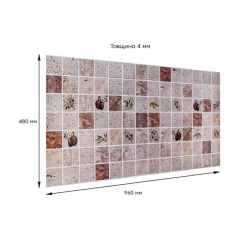 Декоративная ПВХ панель Sticker wall 960*480*4мм (D) SW-00002478