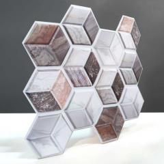 Декоративная ПВХ плитка на самоклейке Sticker wall 3D кубы 280х300х5мм SW-00001135