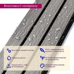 Декоративная стеновая PS рейка Sticker wall 120*2900*12мм (D) SW-00001740