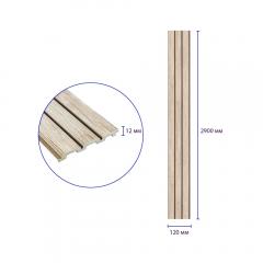 Декоративная стеновая PS рейка Sticker wall 120*2900*12мм (D) SW-00001741