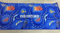 ковролин Детский ковер Disney World of cars blue