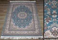 Ворсистий килим Esfahan 4878a blue ivory