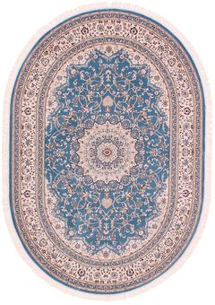 Ворсистый ковер Esfahan 4878a blue ivory