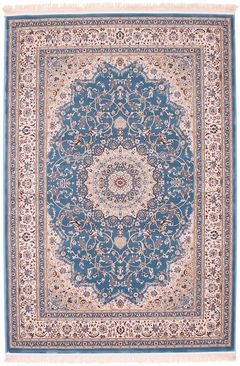 Ворсистый ковер Esfahan 4878a blue ivory