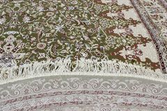 Ворсистий килим Esfahan 4996f green ivory