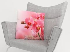 Фотоподушка Розовые орхидеи