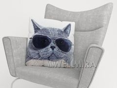 Photo pillow Stylish cat