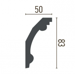 Smooth cornice Gaudi Decor P 2057 (2.44m)