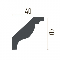 Smooth cornice Gaudi Decor P224