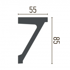 Smooth cornice Gaudi Decor P 881 (2.44m) Flexi
