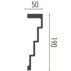 Smooth cornice Gaudi Decor P 886 (2.44m) Flexi