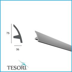 Карниз под подсветку Tesori KF 502 (2.44м) Flexi