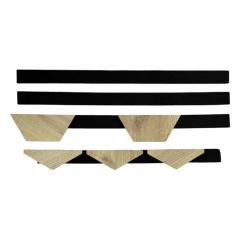 Start + Finish Kit for Neman Honeycomb Oak Craft Gold Acoustic 3D Wall Panels