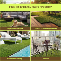 Композитна плитка WPC Sticker wall 30х30х3,8см Трава SW-00003287