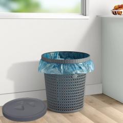 Garbage basket Sakarya Plastik 12 l, with compartment for bags 8461 (bags included), plastic, Gray