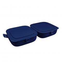 Lunch box with lid 81140 Omak Plastik 14.5x15x9.5 cm, plastic